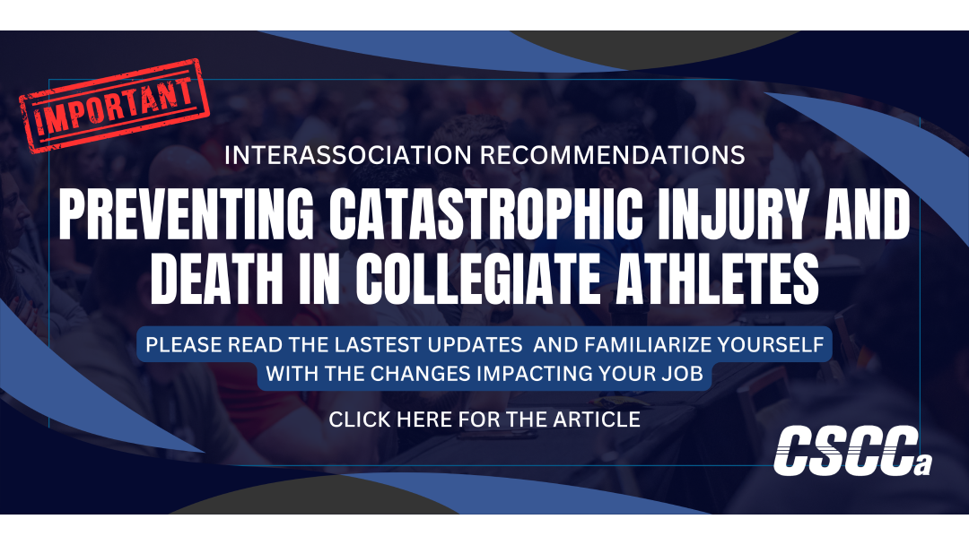 Link to Preventing Catastrophic Injury and Death in Collegiate Ahtletes Article